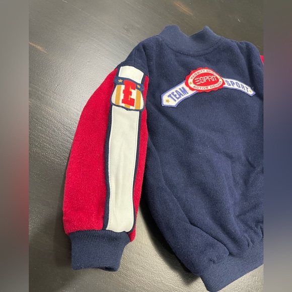 Rare Vintage Esprit Boys Varsity Spirit Team Sport Bomber Jacket Sz 3T - Picture 7 of 7